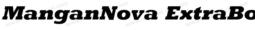 ManganNova ExtraBold字体转换